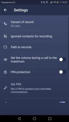 Call Recorder android App screenshot 1